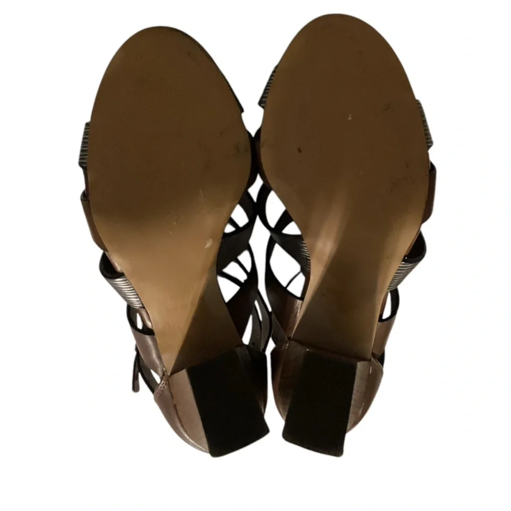 ISOLA leather brown metallic‎ sandals size 7.5